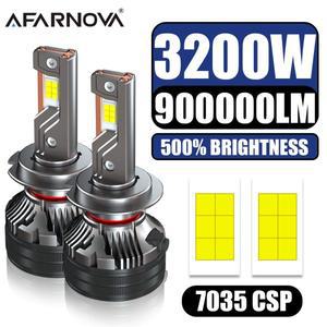 3200W Led 헤드라이트 H7 H4 H11 슈퍼 파워 Canbus 7500000 LM 3 구리 관은 차 전구 H1 H8 H9 9005 9006 12