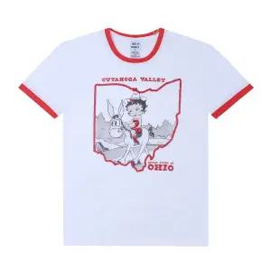 [와일드동키] T-CUYAKOGA WHITE/RED 베티 링거 공용 반팔티