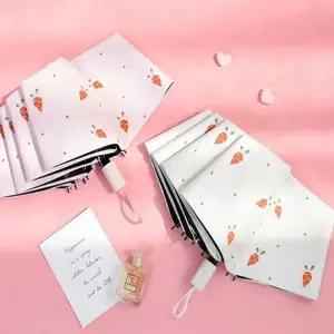 자동 개폐 우산 경량 완전 접이식 uv 차단 우산 방수 3단 4단 어린이 귀여운 수동