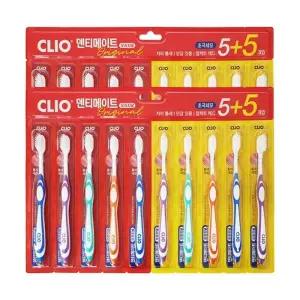 크리오 덴티메이트 오리지널 초극세모 칫솔 5+5개입 x2