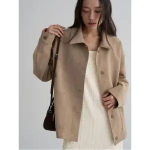 [에잇세컨즈] 스웨이드 셔츠형 재킷  베이지 (35623ZWC4A)