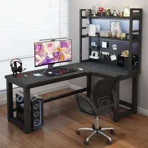 코너형 사무용 기역자형 선반 일체형 L자형 컴퓨터 우측