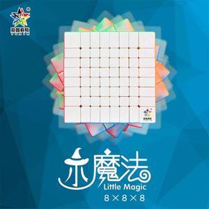 YUXIN Little Magic 8x8x8 Professtional 스티커없는 888 매직 큐브 스피드 퍼즐 8x8 큐브 교육 장난감 87m