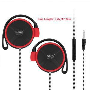 범용 유선 헤드폰 3.5mm 스테레오 스포츠 이어폰 귀고리 Mp3 Mp4 PC 휴대 전화 용 민감한 소음 차단