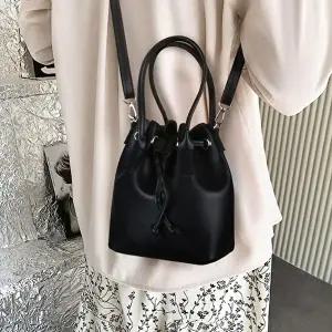 남자캔버스백 여성 미니 복조리 스타일 깔끔한 토트백 크로스백