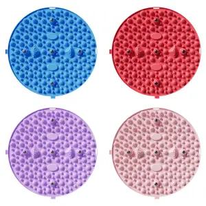 발마사지 발건강 원형 발지압 매트 발바닥 지압판 55cm