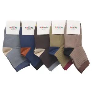 새실 단색골지 아동양말 어린이집 유치원 양말 중목 5켤레 5-6세용