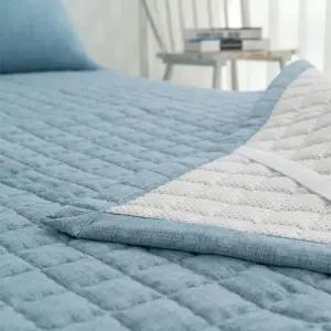 사계절 고무밴딩 미끄럼방지 카페트 퀸 침대패드