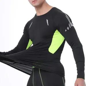 러닝 복 운동 헬스 용 긴팔 슬림핏 상의 요가티셔츠헬스상의 남성 땀복 트레이닝티운동복상의