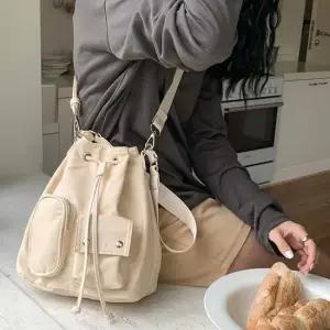 여성 버킷백 숄더 토트 크로스 3타입 포켓 데일리백 여성숄더백 캔버스백 미니숄더백