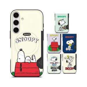 갤럭시S26 (S942) 스누피 라이프 카드2장수납 맥세이프 호환 마그네틱 범퍼 케이스 카드포켓