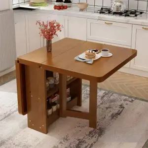 접이식 테이블 원탁 다용도 탁자 수납 거실 확장형 원룸