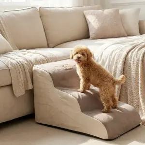 강아지 계단 논슬립 슬라이딩 애견 반려동물 계단 미끄럼 방지 3단