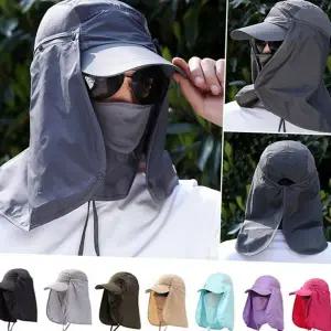 남성 가림막 모자 목가리개 마스크 얼굴 여성 자외선 차단 모자 폴리에스터 탈부착 스포츠 낚시 여름 메쉬