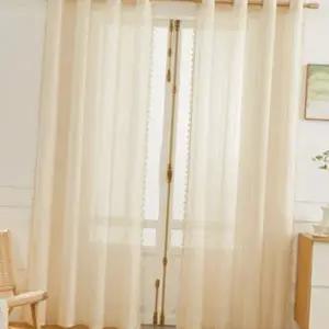 긴 레이스 커튼 쉬폰 차르르 아일렛 태슬 레이스 커튼 속커튼 카페 창가리개 드레스 가리개 햇빛 창문