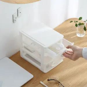 정리수납함 타우민 투명 서랍장 3단