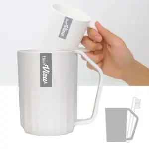 거꾸로 칫솔꽂이 양치컵 DY-433 손잡이 양치컵 욕실컵 화장실컵 컵 칫솔컵