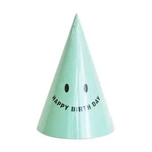 (PW) 스마일생일고깔모자 민트(6개입) 백일 파티 축하