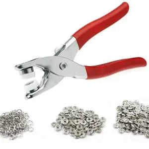 똑딱이 단추 펀치 간편 수동 가정용 스냅 단추 펀치 의류 재봉 공구 펀칭기 수작업 작업용 설치 작업