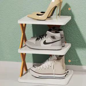 3단 신발장 다용도 틈새 좁은 현관 신발장 모듈형 수납 선반 플라스틱 정리대 보관대 조립식