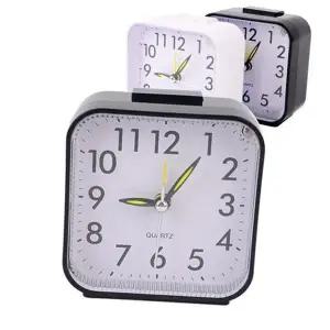 무소음 탁상 시계 심플 알람 무소음 탁상 시계 아날로그 스누즈 조명 침실