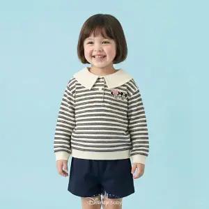 [디즈니베이비](신세계 사우스시티)[26년 봄신상]미키미니ST카라맨투맨(NAVY)_79T121010