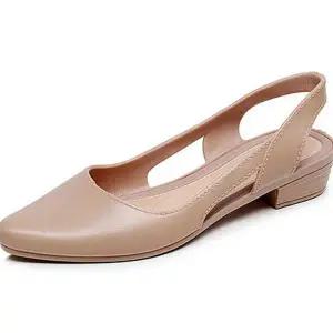 여성 젤리 샌들 발편한 캐주얼룩 슬링백 여성 젤리 슈즈 구두 캐주얼슈즈 데일리 포인트 스퀘어 토슈즈