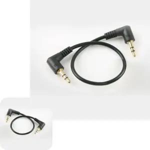 유바라 차량용 옥스단자 양쪽꺾임 스피커케이블 오디오잭 스테레오 젠더 coms 14cm 3.5M 3.5M