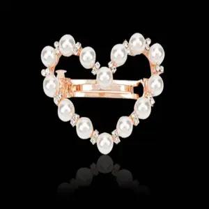 5타입 275GRA21 여성 진주 자동핀 머리끈 여성스러운 반묶음