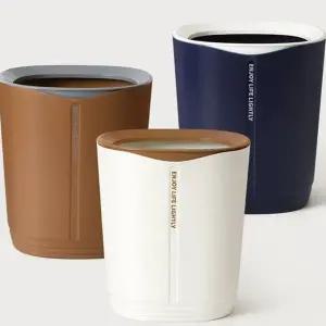 투톤 휴지통 직사각 모던 10리터 오픈형 휴지통 종량제 쓰레기통 15리터 분리형 주방 수거