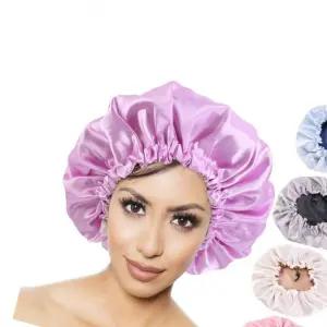 머리 수면용 새틴 헤어밴드 나이트캡 캡 S873