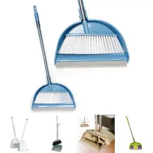 뉴가로 쓰레받기세트 4호/긴빗자루/롱빗자루/바닥/스탠드/미용실/사무실/학교/롱방비/세트/쓰레받이/롱방비