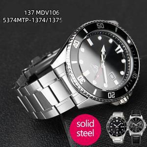 카시오 스트랩 MDV-106 팔찌 황새치 MTP-1374 남성용 시계 밴드용 22mm 스테인레스 스틸 곡선 엔드