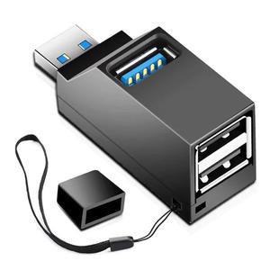 USB 3.0 허브 어댑터 확장기 미니 소형 스플리터 박스 1~3포트 고속 2.0 PC 노트북 U 디스크 카드 리더 충
