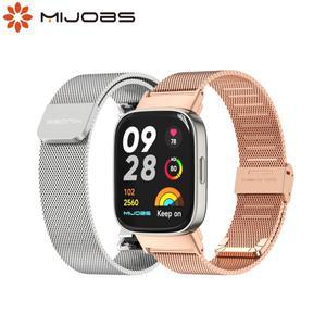 레드미 워치 3 4 5 6용 시계 스트랩 액티브 스마트워치 밴드 메탈 교체용