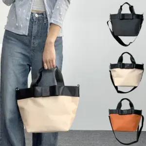 베이직 컬러 꾸안꾸 리본 디테일 패션 토트 크로스백 미니크로스백 캔버스백 빅크로스백
