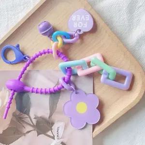 칼라 선물 가방 키홀더 독특한 키링 가방고리