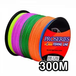 프로 시리즈 대용량 오색 PE 합사줄 낚시줄 300m