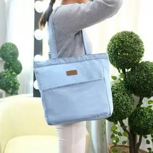 깔끔한 데님 스타일 라벨 포인트 진청 연청 숄더백