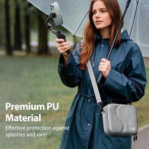 삼각대 가방 오스모 모바일 7P/8 케이스, DJI OM 7 Pro/OM8 짐벌 스태빌라이저용 휴대용 PU 숄더백, 8/7/7P