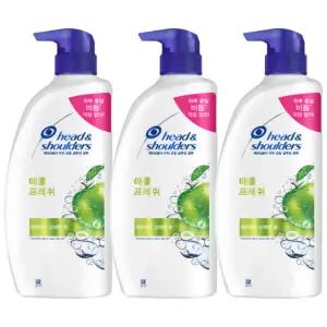 헤드앤숄더 샴푸 헤드앤숄더애플프레쉬 850ml 3개