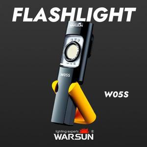 워선 W05S LED 작업등 충전식 마그네틱 베이스 휴대용 손전등 클립 후크  180도 회전  포함 ° 스탠드