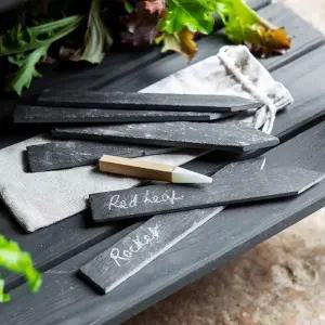 슬레이트 스톤 스틱 돌-이름표 (1개) 10X2cm