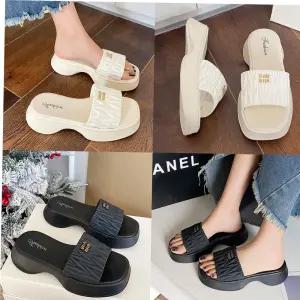 신발 쭈글통굽슬리퍼 슬리퍼 쪼리 여성신발 여름 키높이