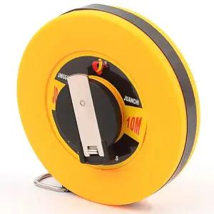 산업용줄자 원형 화이바줄자 10M 산업용 측량 줄자 길이측정공구
