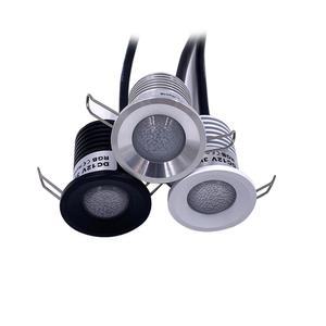 KTV 사우나 쇼핑몰 스포트라이트 방수 RGBW 매립 밍이 자리 램프 12V 호텔 RGB 가능한 미니 디 룸 야외 장식 Led 3W IP65