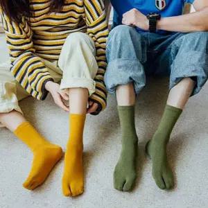 여자 파스텔색상으로 예쁜 중목 엄지발가락 타비양말 XFH9+2eEW