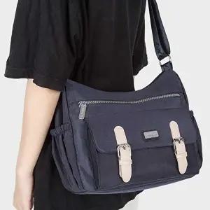 스트랩크로스백 캐주얼 더블 벨트 사이드 오픈 포켓 크로스백