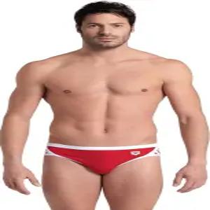 아레나 남성 아이콘 솔리드 수영 브리프 전문 트레이닝 수영복 스포츠 트렁크