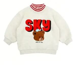 스카이 베어 베이비 하프넥 맨투맨 티셔츠 BP54MR133